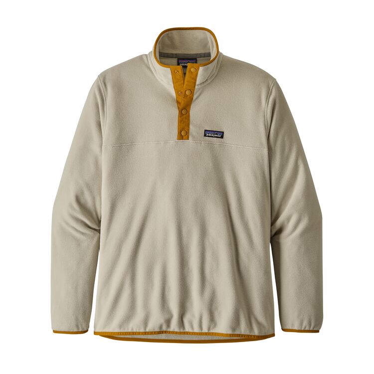 Patagonia M's Micro D Snap-T Pullover – Pelican w / Wren Gold 